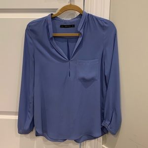 Zara Periwinkle Blouse - size Small